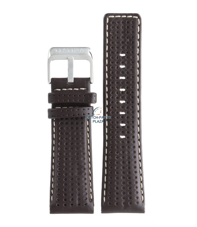 Festina BC06541 Watch band F16363 dark brown leather 26 mm - Chronograph