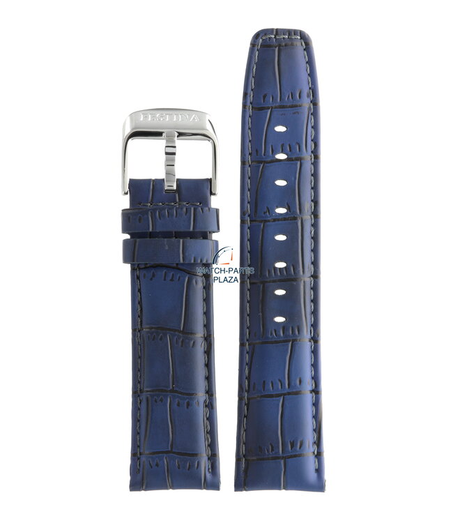Festina BC08467 Watch band F16573 dark blue leather 23 mm - Retrograde