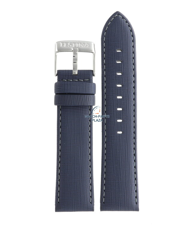 Festina BC08094 Watch band F16607 blue leather 23 mm - Multifunction