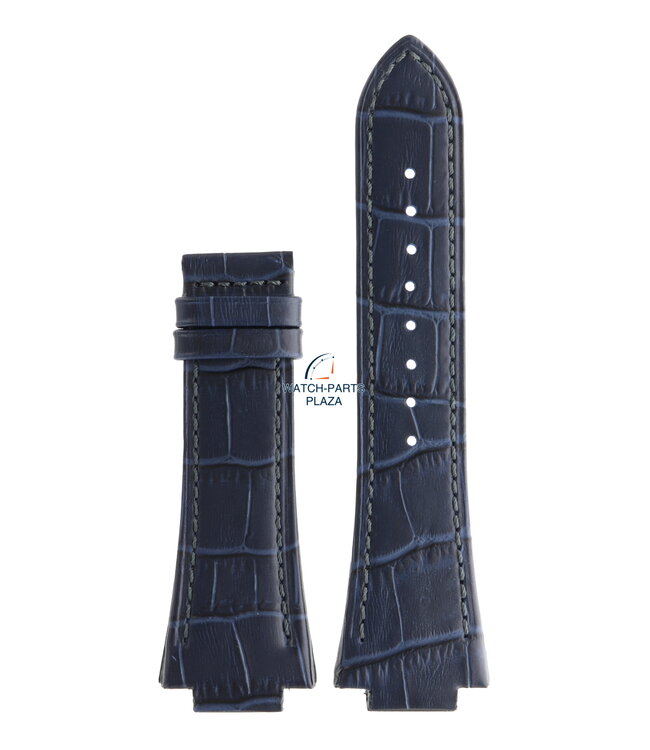 Jaguar BC10260 Watch band J809 dark blue leather 16 mm - Acamar