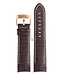 Jaguar BC06342 Watch band J631 brown leather 24 mm - Dual Time