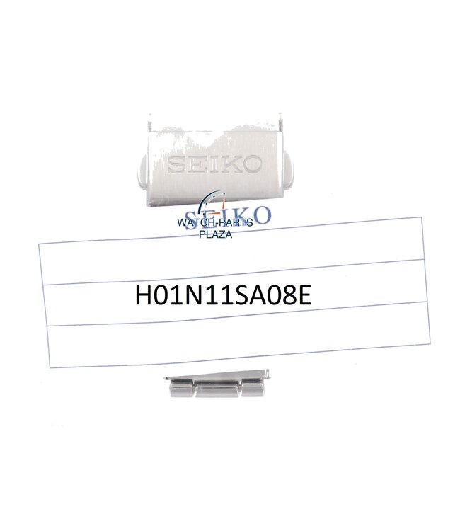 Seiko H01N11SA08E cierre de acero inoxidable 16 mm 1N00, 9020, 5J22, 5M22, 7F38, 7T42, 8F56, 8M25