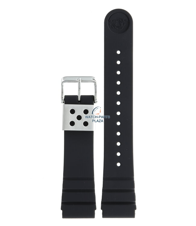 Seiko R043011J0 Horlogeband SNJ025 & SNJ027 Zwart Rubber / siliconen 22 mm - Prospex Solar