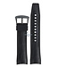 Seiko R037011M0 Watch band SNP145 - 7D56 0AE0 black rubber & leather 22 mm - Premier