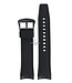 Seiko R037011M0 Watch band SNP145 - 7D56 0AE0 black rubber & leather 22 mm - Premier