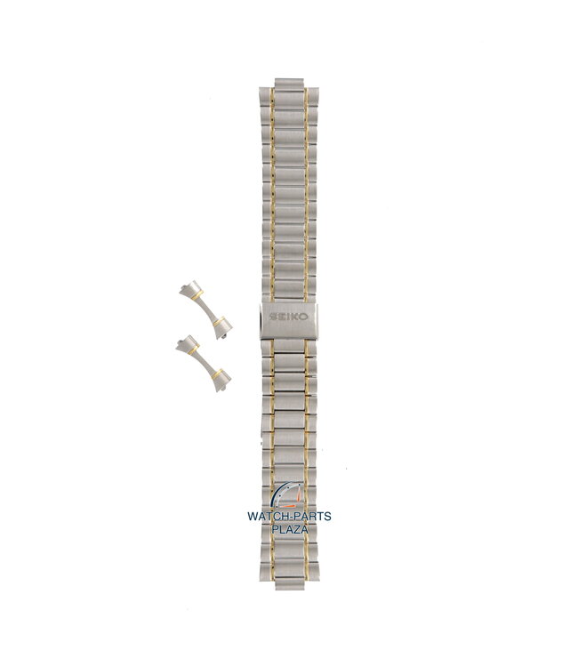Seiko B1707C Bracelet de montre 7A38 & 7T32 bicolore acier inoxydable 20 mm - Quartz Chronograph