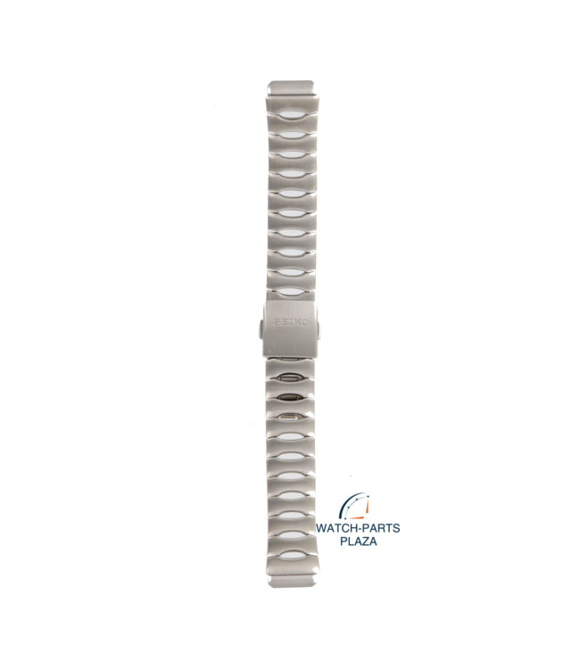 Seiko 3011JB Watch band 5J22 Kinetic Auto Relay grey stainless steel 16 mm - Arctura