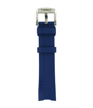 Tissot Tissot T055417A Horlogeband Blauw Siliconen 19 mm