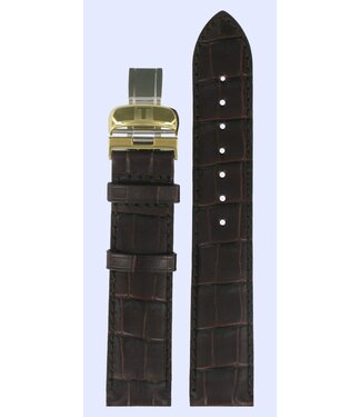 Tissot Tissot T006407A, T4154 Watch Band Brown Leather 19 mm