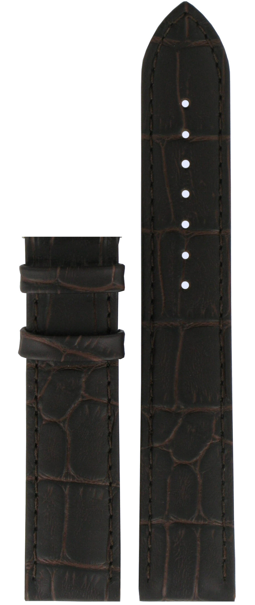 Bracelet De Montre Vintage En Cuir Ou Soie - Largeurs 7, 8 Ou 10 Mm - Noir