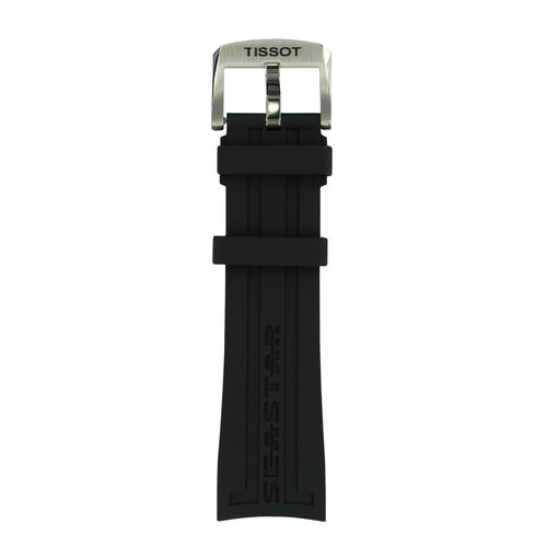 Tissot Tissot T066417A - T-Sport Horlogeband Zwart Siliconen 23 mm Tissot Tissot T066417A - T-Sport Horlogeband Zwart Siliconen 23 mm