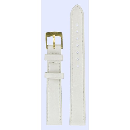 Tissot Tissot G617.330 Cinturino Dell'Orologio Bianco Pelle 14 mm Tissot Tissot G617.330 Cinturino Dell'Orologio Bianco Pelle 14 mm