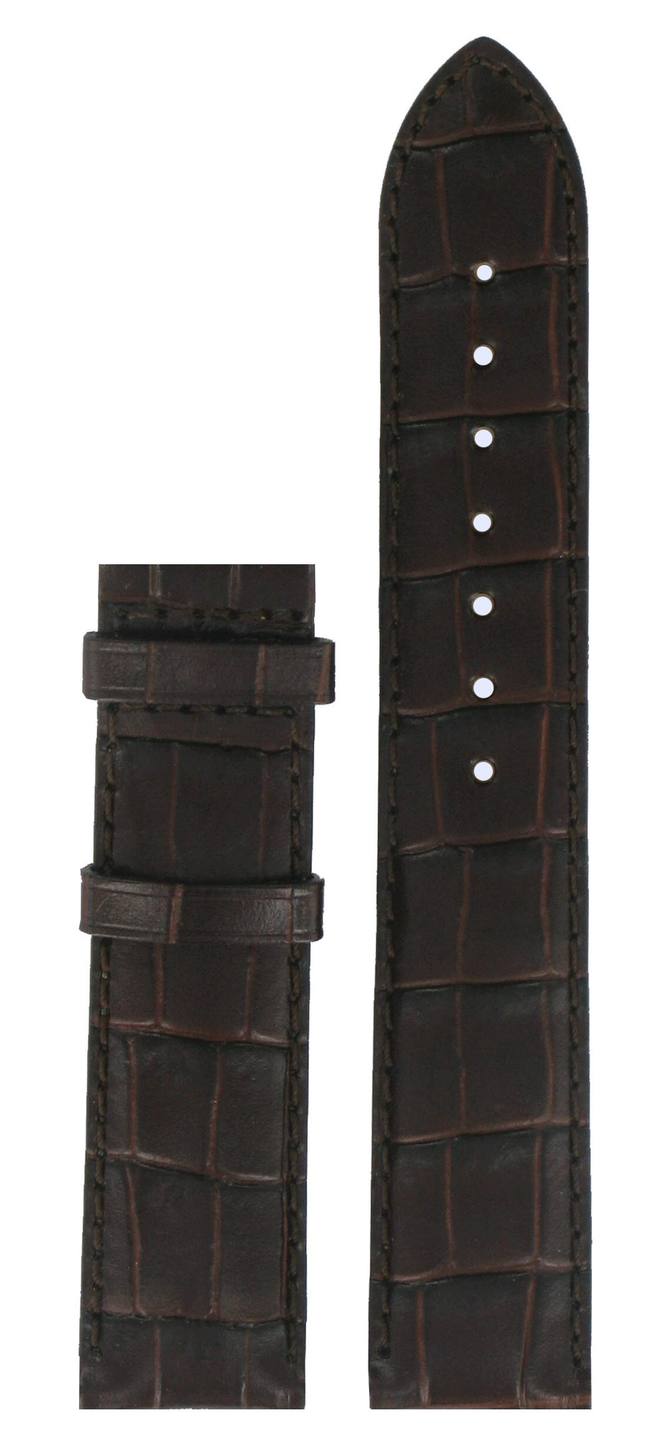 Tissot T006407, T415413 Watch Band Brown Leather 19 mm - Watch Plaza