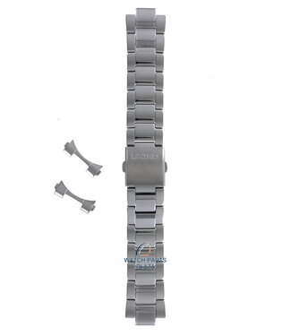 Seiko Seiko SKA783 & SKA785 Pulseira De Relógio Cinza Aço Inoxidável 22 mm