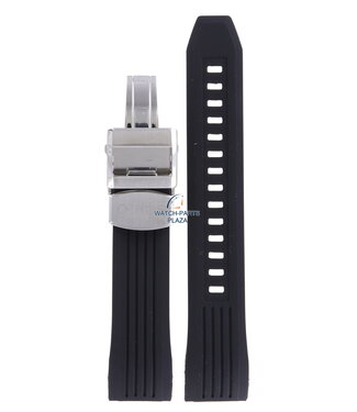 Seiko Seiko SSE015 Solar GPS Watch Band Black Silicone 22 mm