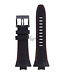 Seiko LOOR B 14 - SNAE37 Watch Band L00R111M0 Black Leather 14 mm Sportura