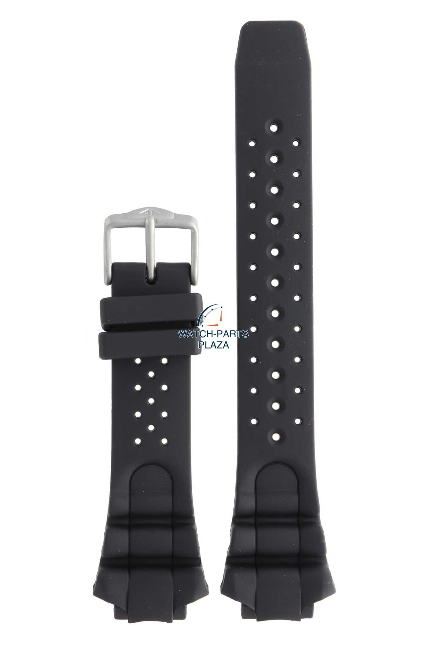 Citizen JP1060 01E JP1060 01Y 2 G0243 Horlogeband Zwart Siliconen 16 mm Watch Plaza