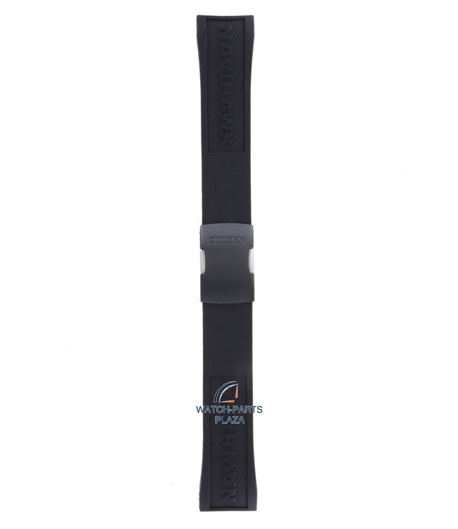 Citizen Citizen JY8035 04E Navihawk Watch Band 59 S52806 Black Silicone 23 mm Eco Drive