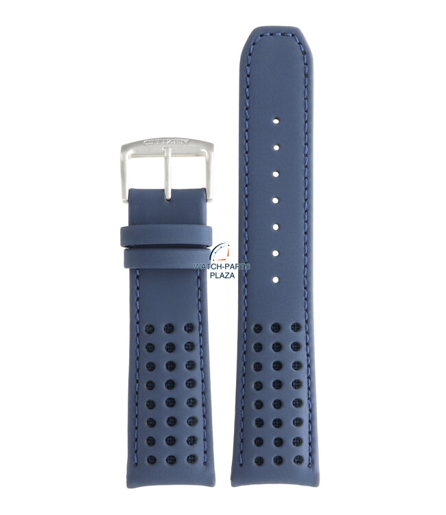 Citizen AT8020-03L - S081165 Pulseira De Relógio 59-S52543 Azul Couro 23 mm Eco-Drive