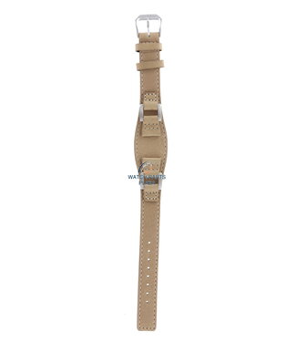 Fossil Fossil JR8008 Uhrenarmband Beige Leder 14 mm