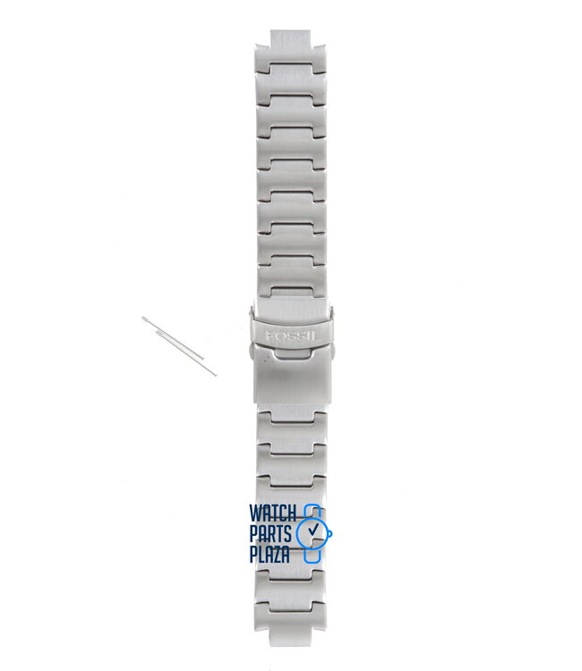 Fossil JR8001 Horlogeband JR-8001 Grijs Roestvrijstaal 12 mm Big Tic