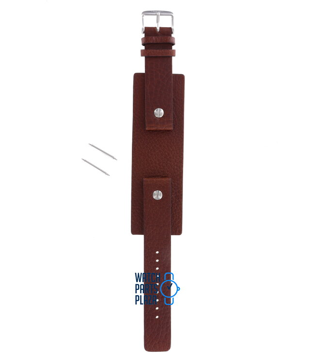 Fossil JR8123 & JR8125 Watch Band JR-8123 Brown Leather 20 mm Big Tic