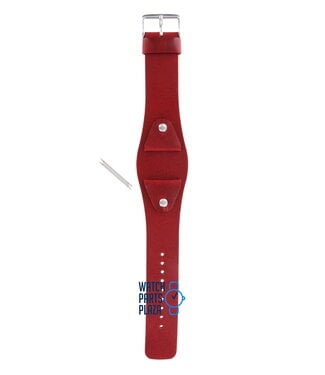 Fossil Fossil JR8134 Watch Band Red Leather 24 mm