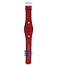 Fossil JR8134 Uhrenarmband JR-8134 Rot Leder 24 mm