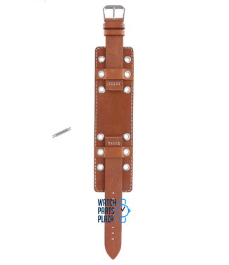 Fossil Fossil JR8149 Watch Band Brown Leather 18 mm