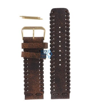 Fossil Fossil JR8181 Watch Band Brown Leather 24 mm