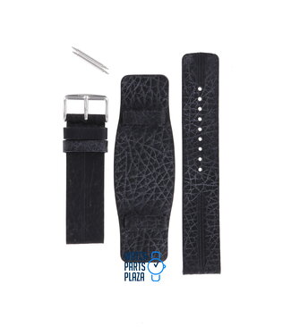 Fossil Fossil JR8214 Watch Band Black Leather 22 mm