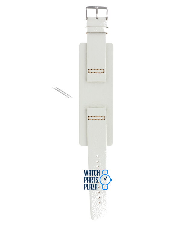 Fossil JR8223 Watch Band JR-8223 White Leather 22 mm