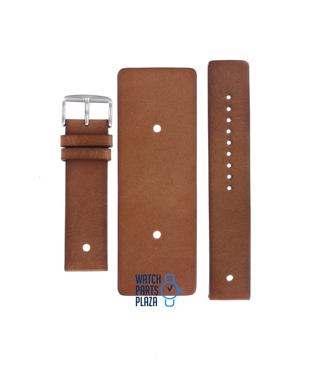 Fossil Fossil JR8255 Correa De Reloj JR 8255 Moreno Cuero 22 mm
