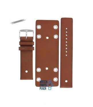 Fossil Fossil JR8285 Watch Band Brown Leather 22 mm