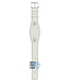 Fossil JR8202 Watch Band JR-8202 White Leather 09 mm