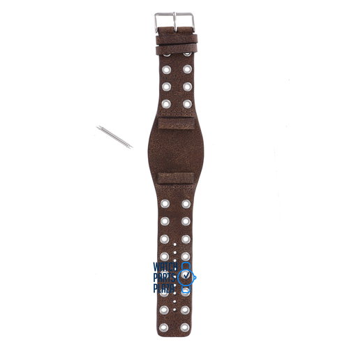 Fossil Fossil JR8306 Horlogeband Donkerbruin Leer 27 mm Fossil Fossil JR8306 Horlogeband Donkerbruin Leer 27 mm