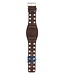 Fossil JR8306 Uhrenarmband JR-8306 Dunkelbraun Leder 27 mm