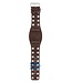 Fossil JR8306 Watch Band JR-8306 Dark Brown Leather 27 mm