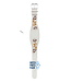 Fossil JR8347 Watch Band JR-8347 White Leather 12 mm Trend