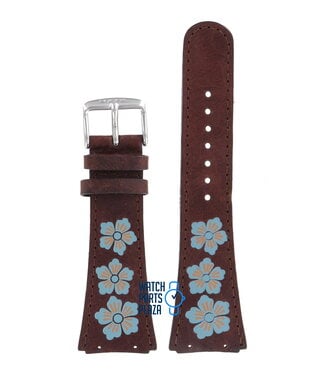 Fossil Fossil JR8348 Watch Band Brown Leather 21 mm