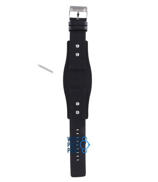 Fossil Fossil JR8416 Sport Davis Cup Watch Band Black Leather 24 mm