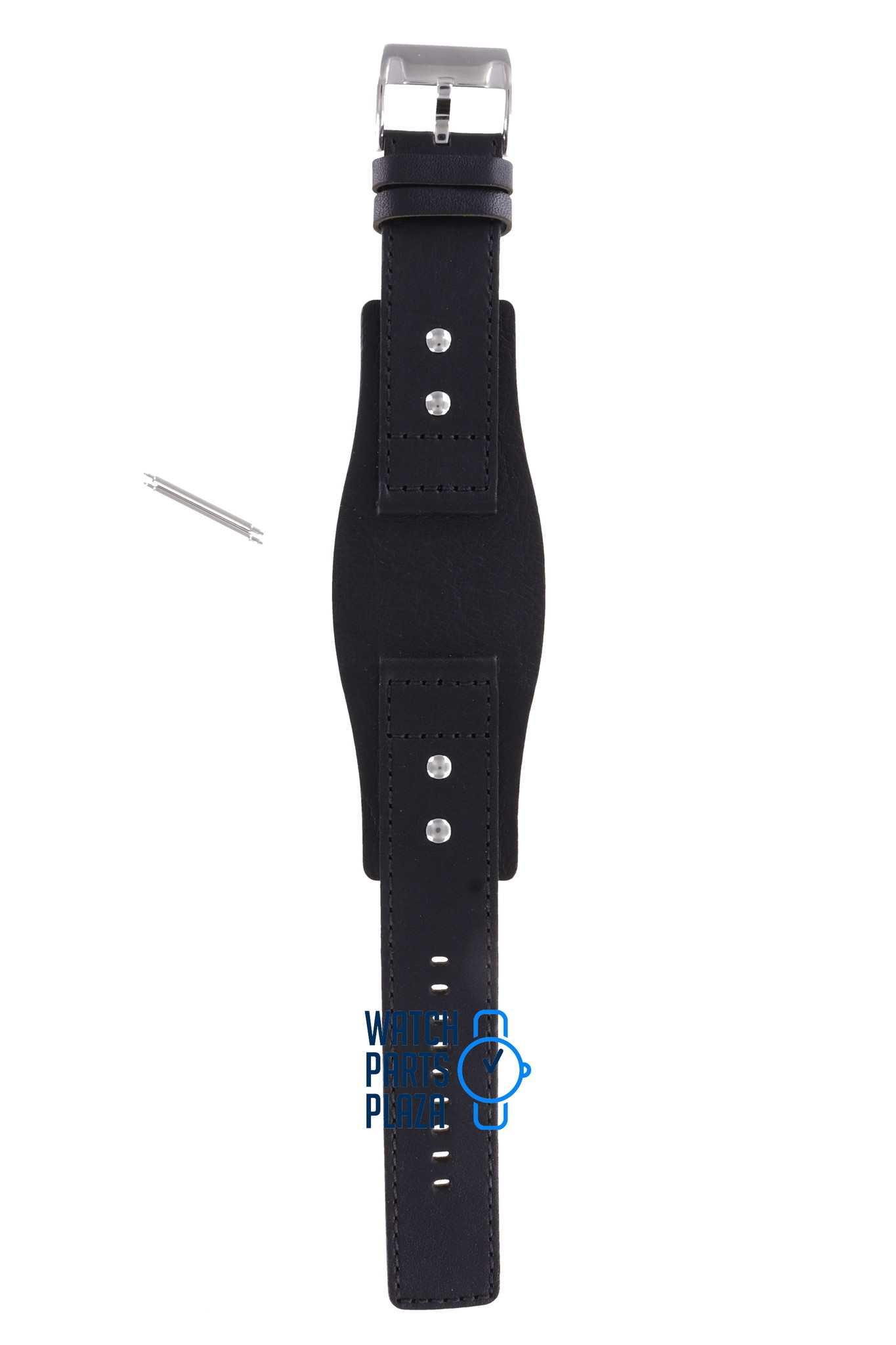 Fossil JR8416 Sport Davis Cup Watch Band Black Leather 24 mm
