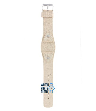 Fossil Fossil JR8481 Correa De Reloj Blanco Cuero 24 mm