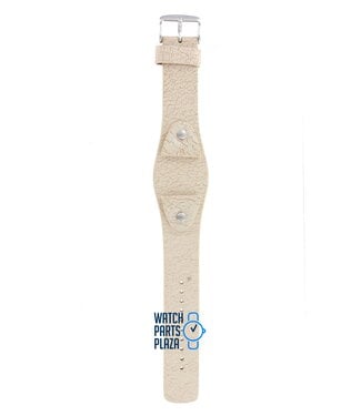 Fossil Fossil JR8481 Watch Band White Leather 24 mm