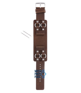 Fossil Fossil JR8482 Watch Band Brown Leather 24 mm