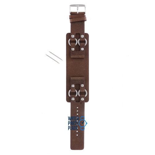 Fossil Fossil JR8482 Uhrenarmband Braun Leder 24 mm Fossil Fossil JR8482 Uhrenarmband Braun Leder 24 mm