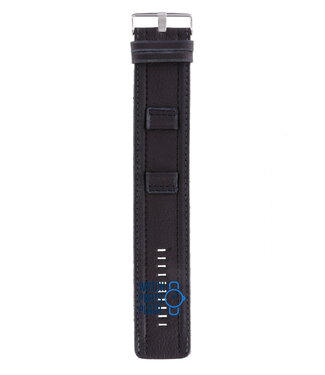 Fossil Fossil JR8488 Watch Band Black Leather 22 mm