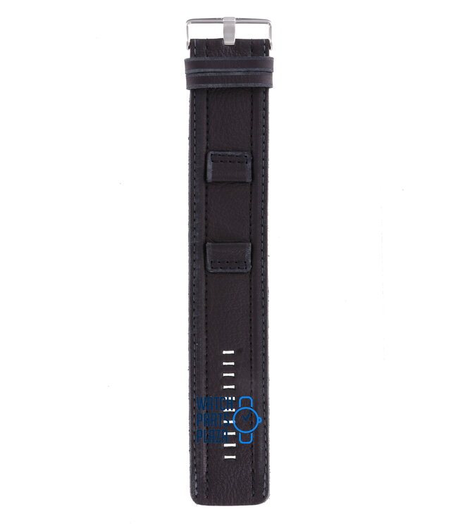 Fossil JR8488 Watch Band JR-8488 Black Leather 22 mm