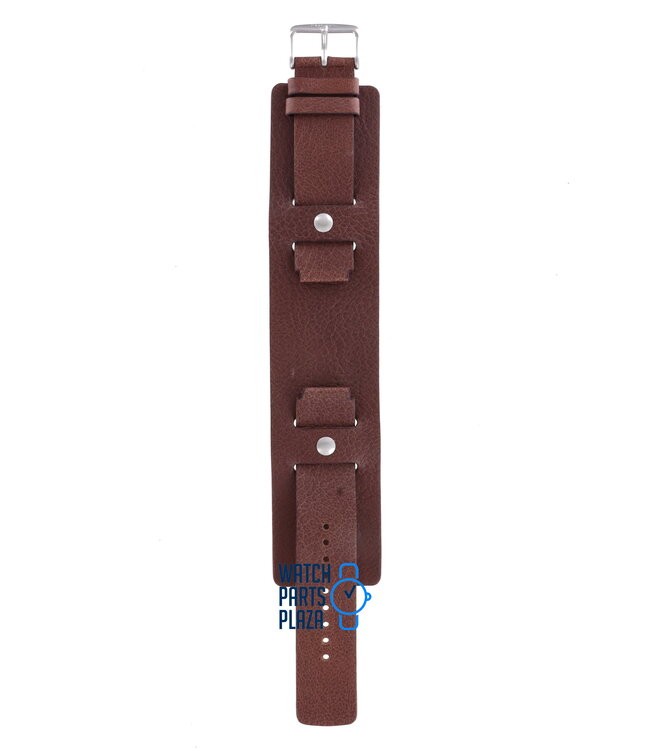 Fossil JR8503 Eagle Display Watch Band JR-8503 Brown Leather 18 mm Big Tic