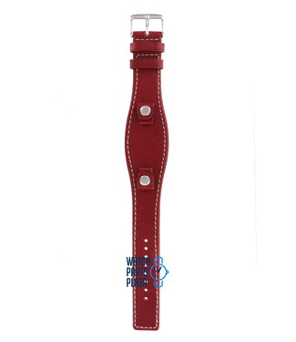 Fossil Fossil JR8511 Watch Band Red Leather 09 mm